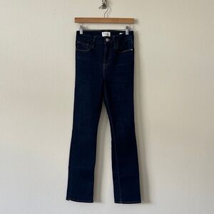 Frame Denim Dark Blue Le Mini Boot Jeans